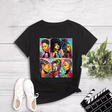 Load image into Gallery viewer, Fashion Women's Character Print Round Neck Crewneck T-shirt
