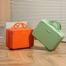 Load image into Gallery viewer, Vintage Luggage Mini Makeup Case 14-Inch Carry-On Bag
