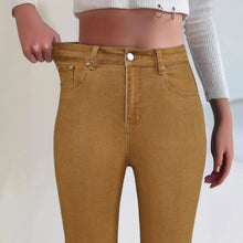 Load image into Gallery viewer, Military Green High Elastic Skinny Fit Long Jeans for Women
