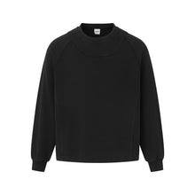 Load image into Gallery viewer, Embroidery Deconstructed Design Crewneck Loose Solid Color Hoodie Men
