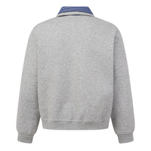 Load image into Gallery viewer, Blank washed to make old and fake two pieces of collared hoodies for men
