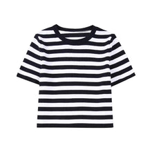 Load image into Gallery viewer, TRAF Woman 2 Pieces Tops + Skirts Sets New Fashion Knit Stripe Summer Women Suit Two Piece Set Womens Outfits
