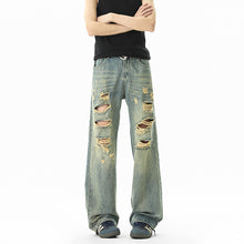 Load image into Gallery viewer, Distressed ripped jeans
