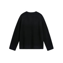 Load image into Gallery viewer, Streetwear Spray-Painted Character Print Round Neck Loose Long Sleeve T-Shirt
