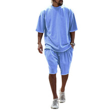 Load image into Gallery viewer, Sports suit casual loose short sleeved T-shirt shorts trendy men's clothing
