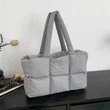 Load image into Gallery viewer, Quilted Single-Shoulder Bag Down Jacket Bag Large Capacity
