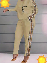画像をギャラリービューアに読み込む, Women'S Plus Size Stretch Polyester Blend Long Sleeve and Pants Set
