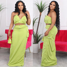 Charger l'image dans la galerie, Fashion Sexy CropMaxi Skirt Set for Women,
