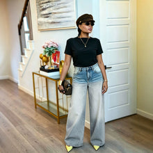 Load image into Gallery viewer, Faded Washed Gradient Catwhisker Denim Pants Fashion Vintage Style Bottoms
