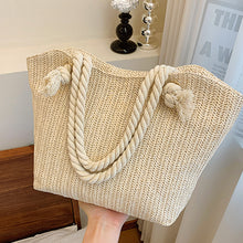 Load image into Gallery viewer, Straw Woven  Single Shoulder Tote Bag
