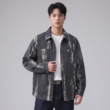 Load image into Gallery viewer, Men's Casual Tie-Dye Long Sleeve Collared Loose Irregular Shirt Jacket
