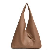 Load image into Gallery viewer, Solid color soft leather underarm bag

