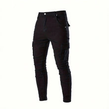Load image into Gallery viewer, Men's Skinny Jeans with Washed Finish, Retro Design, Versatile Fit
