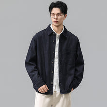 Load image into Gallery viewer, High Street Raw Denim Long Sleeve Collar Shirt
