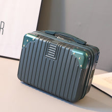 Load image into Gallery viewer, Vintage Luggage Mini Makeup Case 14-Inch Carry-On Bag
