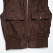 Load image into Gallery viewer, Sleeveless zipper jacket
