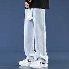 Load image into Gallery viewer, Men's Straight Leg Casual Drawstring Jeans
