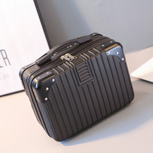 Load image into Gallery viewer, Vintage Luggage Mini Makeup Case 14-Inch Carry-On Bag
