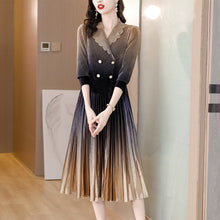 Load image into Gallery viewer, Pleated Pleuche Dress
