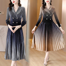 Load image into Gallery viewer, Pleated Pleuche Dress
