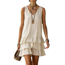 Lade das Bild in den Galerie-Viewer, Fashionable Women's Loose Casual Solid Color Side Pocket Tank Dress
