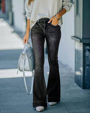 Load image into Gallery viewer, Women High Waist Stretch Stitching Flared Jeans
