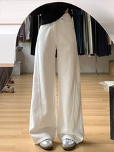 Load image into Gallery viewer, Wide-Leg Jeans Women Loose Drape Straight Leg Cut Pants
