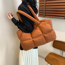 Load image into Gallery viewer, Quilted Single-Shoulder Bag Down Jacket Bag Large Capacity
