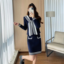 Load image into Gallery viewer, Knitted two-piece set skirt for women
