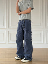 Load image into Gallery viewer, Retro Distressed Clean Fit Straight Leg Denim Pants

