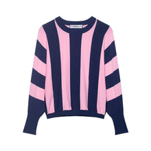 Load image into Gallery viewer, Street casual striped knitted sweatshirt
