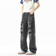 Load image into Gallery viewer, Distressed ripped jeans
