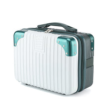 Load image into Gallery viewer, Vintage Luggage Mini Makeup Case 14-Inch Carry-On Bag
