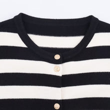 Load image into Gallery viewer, Casual striped knitted jacket for women's clothing
