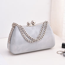 Load image into Gallery viewer, Black PU dinner minimalist handbag
