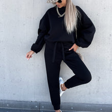 Load image into Gallery viewer, Solid Color Hoodie Casual Two-Piece Set
