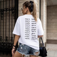Load image into Gallery viewer, Round neck loose short sleeved top
