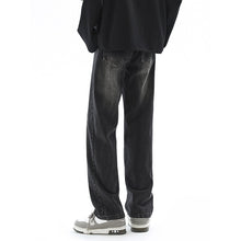 Load image into Gallery viewer, Jeans Men Casual Loose Straight Leg High-Waisted Light Color Long Pants Male
