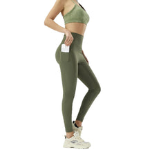 Load image into Gallery viewer, No awkward line yoga pants for women high waist hip lifting side fitness
