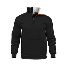 Lade das Bild in den Galerie-Viewer, High Neck Half-Zip Pocket Long Sleeve Sweatshirt
