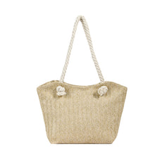 Load image into Gallery viewer, Straw Woven  Single Shoulder Tote Bag
