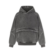 Load image into Gallery viewer, Washed hooded sweatshirt for men
