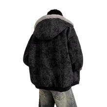 Load image into Gallery viewer, Leather Rabbit Fur Plush Fleece Lined Jacket
