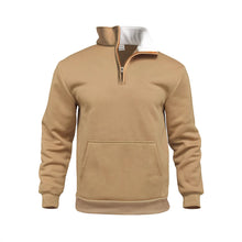 Lade das Bild in den Galerie-Viewer, High Neck Half-Zip Pocket Long Sleeve Sweatshirt
