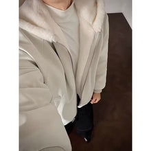 Load image into Gallery viewer, Leather Rabbit Fur Plush Fleece Lined Jacket
