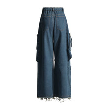 Load image into Gallery viewer, Structural binding workwear jeans for women loose fitting multi pocket jeans
