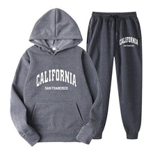 Load image into Gallery viewer, Oversize Fleece-Lined Long Sleeve Pullover Hoodie Set
