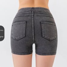 Load image into Gallery viewer, High Waist Hip Lifting Yoga Cowboy Shorts-Slimming &amp; Abdominal Compression
