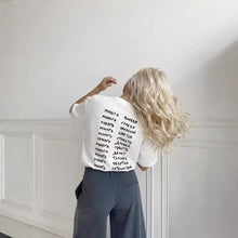 Load image into Gallery viewer, Round neck loose short sleeved top
