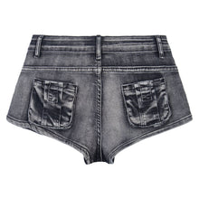 Load image into Gallery viewer, Washed and worn low rise jeans for women
